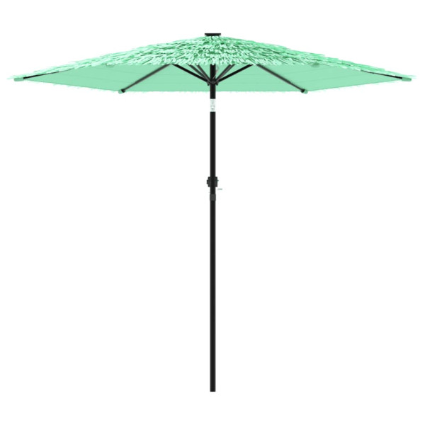 Sombrilla de jardín con poste de acero verde 223x223x213 cm M 4