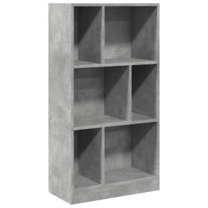 Estantería madera de ingeniería gris hormigón 57x28.5x107.5 cm H