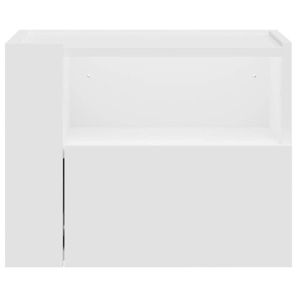 Mesita de noche de pared blanco 45x30x35 cm M 4