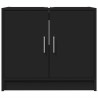 Armario para lavabo madera de ingeniería negro 63x29x55 cm 4