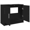 Armario para lavabo madera de ingeniería negro 63x29x55 cm 5