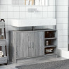 Armario de lavabo madera de ingeniería gris Sonoma 90x29x55 cm 3