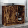 Armario de lavabo madera ingeniería roble ahumado 63x29x55 cm 1