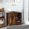Armario de lavabo madera ingeniería roble ahumado 63x29x55 cm 3