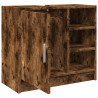 Armario de lavabo madera ingeniería roble ahumado 63x29x55 cm 5