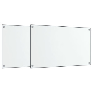 Painéis anti-salpicos de cozinha 2 pcs 70x60 cm vidro temp. H
