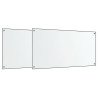 Salpicaderos cocina 2 uds vidrio templado transparente 80x50 cm 2
