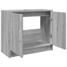 Armario de lavabo madera de ingeniería gris Sonoma 63x29x55 cm 5