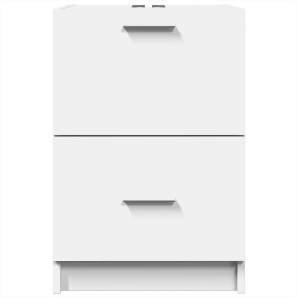 Armário de lavatório 40x37x59 cm derivados de madeira branco M 4