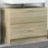 Armario de lavabo madera de ingeniería roble Sonoma 78x37x59 cm 1
