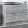 Armario de lavabo madera de ingeniería gris Sonoma 78x37x59 cm 1