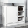 Armario para lavabo madera de ingeniería blanco 63x29x55 cm 1