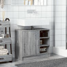 Armario de lavabo madera de ingeniería gris Sonoma 63x29x55 cm 3