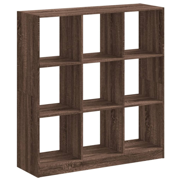 Estantería madera de ingeniería marrón roble 102x32x108 cm M 2