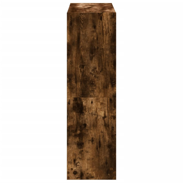 Estantería madera de ingeniería roble ahumado 102x32x108 cm M 5