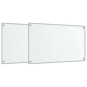 Painéis anti-salpicos de cozinha 2 pcs 70x40 cm vidro temp. H