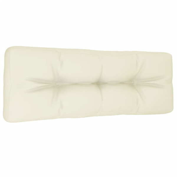 Almofadão para sofá de paletes 120x40x12 cm tecido creme M 4