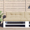 Cojines para palets 2 unidades tela beige 1