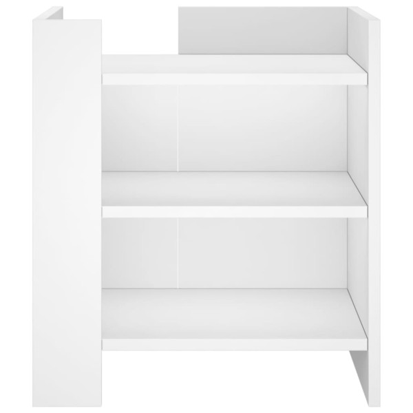 Mesa cabeceira 45x50x50 cm derivados de madeira branco M 4