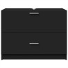Armario de lavabo madera de ingeniería negro 78x37x59 cm 4