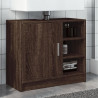 Armario de lavabo madera ingeniería marrón roble 63x29x55 cm 1