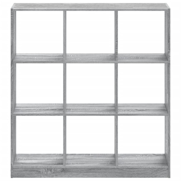 Estantería madera de ingeniería gris Sonoma 102x32x108 cm M 4