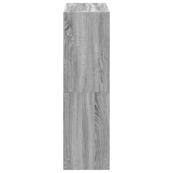 Estantería madera de ingeniería gris Sonoma 102x32x108 cm M 5