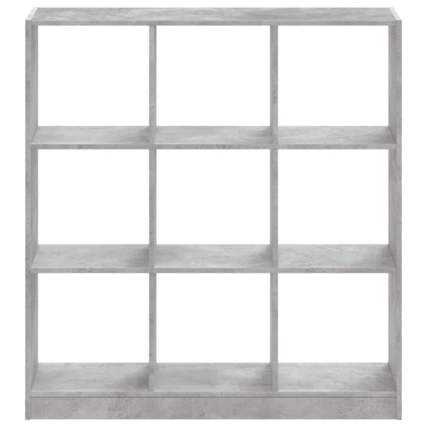 Estantería de madera de ingeniería gris hormigón 102x32x108 cm M 4