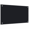 Salpicaderos de cocina 2 uds vidrio templado negro 70x60 cm 4