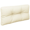 Cojín para sofá de palets tela crema 80x40x12 cm 4