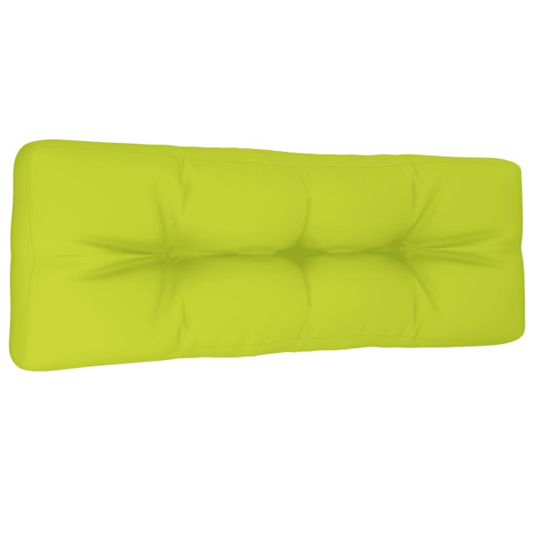 Cojín para sofá de palets de tela verde claro 120x40x12 cm M 4