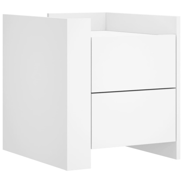 Mesa cabeceira 45x50x50 cm derivados de madeira branco M 2