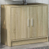 Armario de lavabo madera de ingeniería roble Sonoma 63x29x55 cm 1