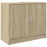 Armario de lavabo madera de ingeniería roble Sonoma 63x29x55 cm 2