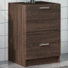 Armario de lavabo madera de ingeniería marrón roble 40x37x59 cm 1