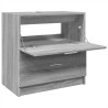Armario de lavabo madera de ingeniería gris Sonoma 59x37x59 cm 5