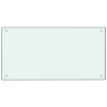 Salpicaderos de cocina 2 uds vidrio templado blanco 80x40 cm 3
