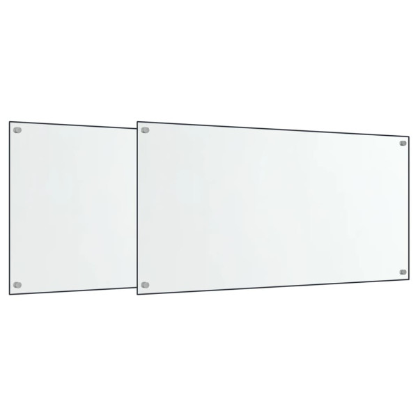 Painéis anti-salpicos de cozinha 2 pcs 80x40 cm vidro temp. M 2