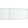 Salpicaderos cocina 2 uds vidrio templado transparente 80x40 cm 2