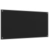 Salpicaderos de cocina 2 uds vidrio templado negro 80x60 cm 4
