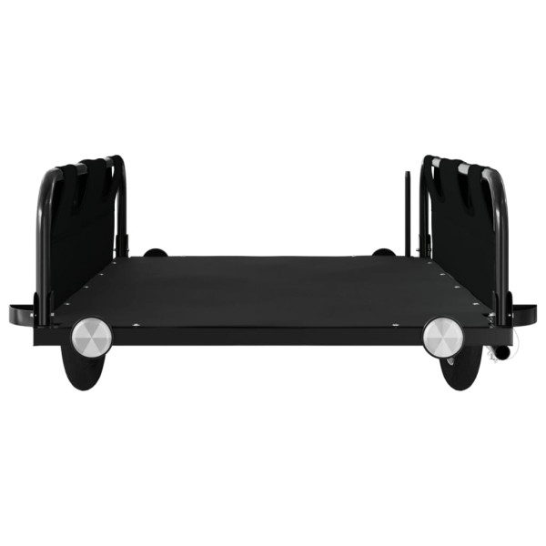 Reboque de bicicleta tecido oxford/ferro preto M 5