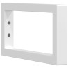 Soportes estante de lavabo 2 uds rectangular acero blanco 4