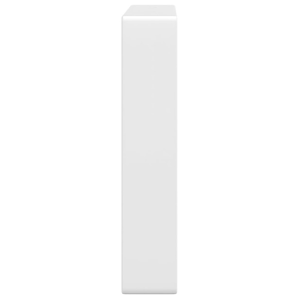 Soportes estante de lavabo 2 uds rectangular acero blanco M 5