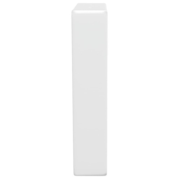 Soportes estante de lavabo 2 unidades trapecio acero blanco M 5