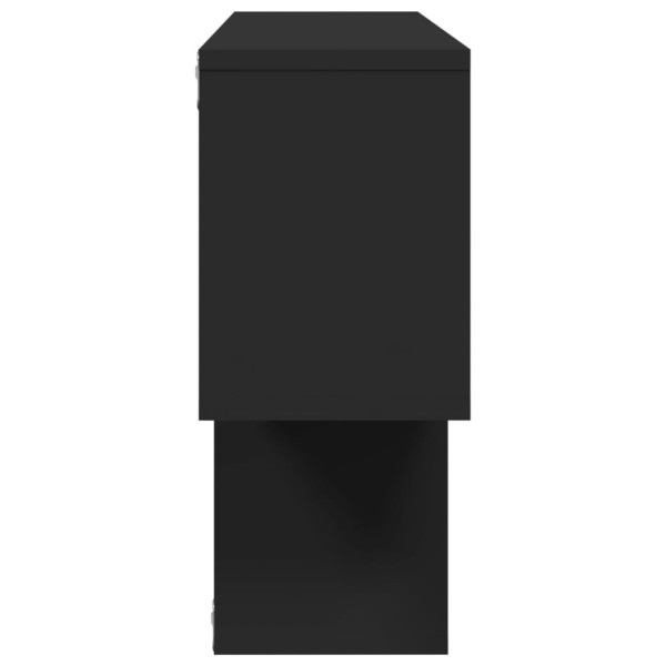 Estante de parede 100x20x53 cm derivados de madeira preto M 5