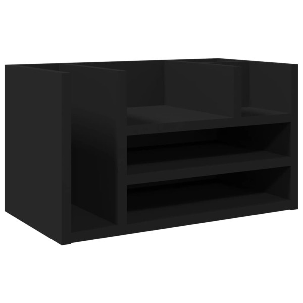 Organizador escritorio madera ingeniería negro 44.5x24x25 cm M 2