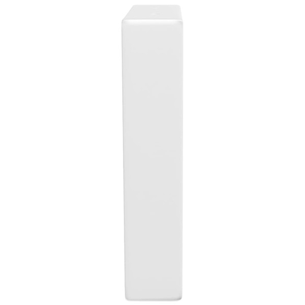 Suportes de prateleira p/lavatório 2pcs aço trapezoidais branco M 5