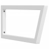 Suportes de prateleira p/lavatório 2pcs aço trapezoidais branco 4