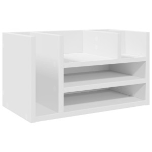 Organizador de secretária 44.5x24x25cm derivados madeira branco H