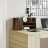 Organizador escritorio madera roble ahumado 44.5x24x25 cm 3